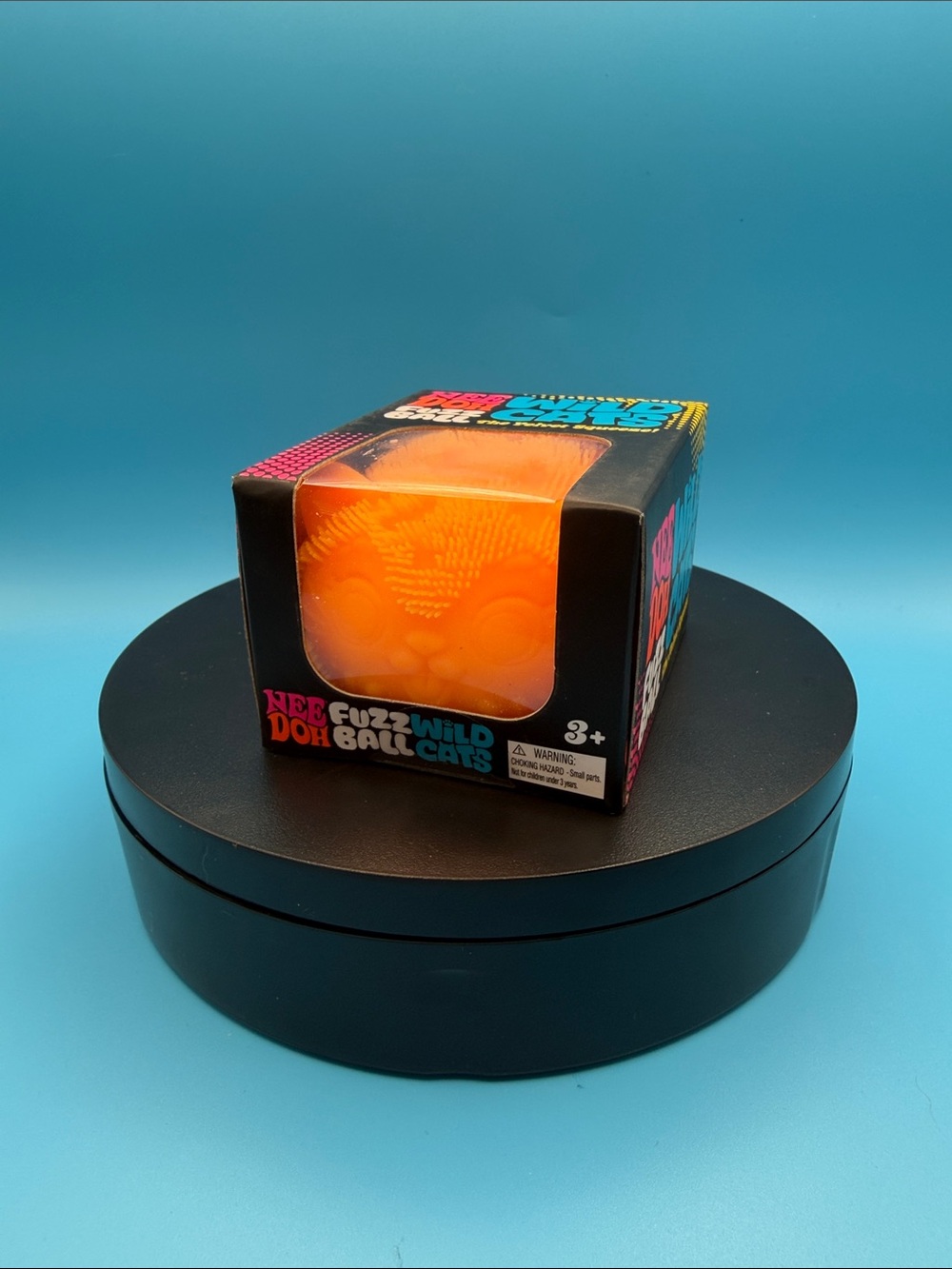 NeeDoh Fuzz Wild Ball Cat - Orange